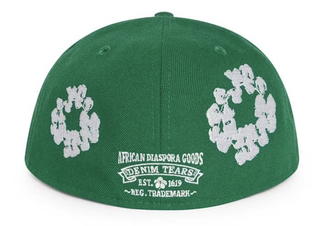 Denim Tears New Era Cap Green ニューエラ キャップ New Era Cotton Wreath 59/50 Green
