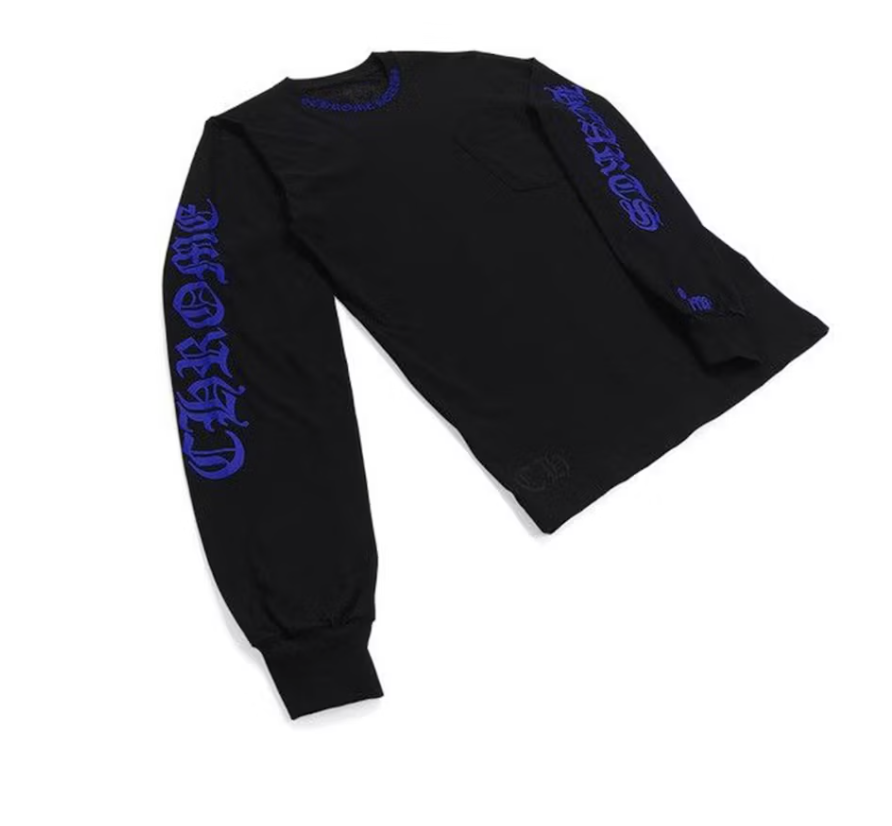 CHROME HEARTS フルール・ド・リス Tシャツ ブラック クロムハーツTシャツフローラルクロスマリブブラック |クロムハーツ