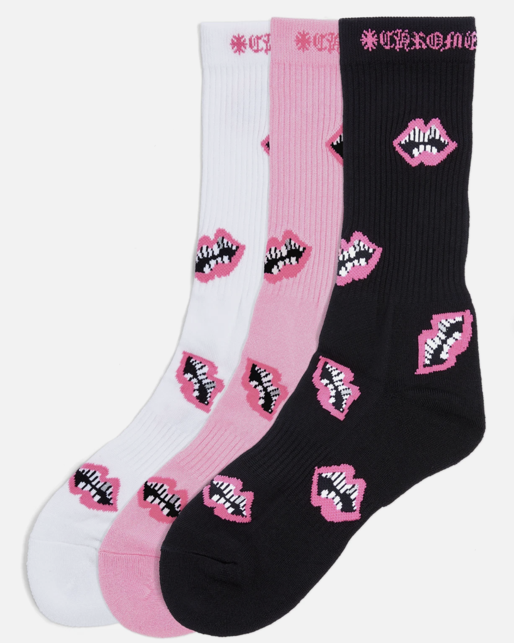 Product | Chrome Hearts Matty Boy Chomper 3 Pack Socks