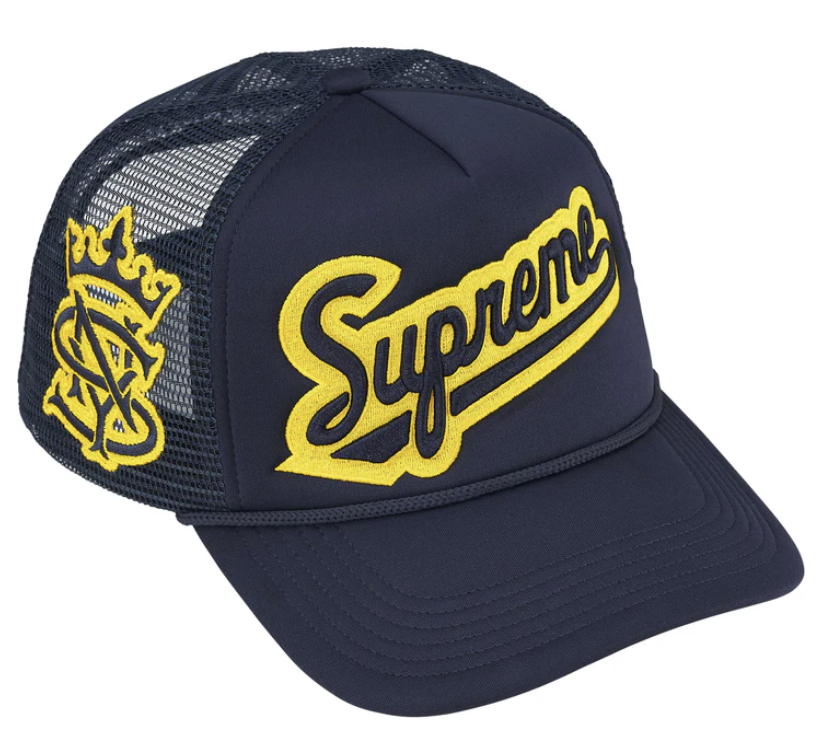 Product | Supreme University Mesh Back 5 Panel Navy