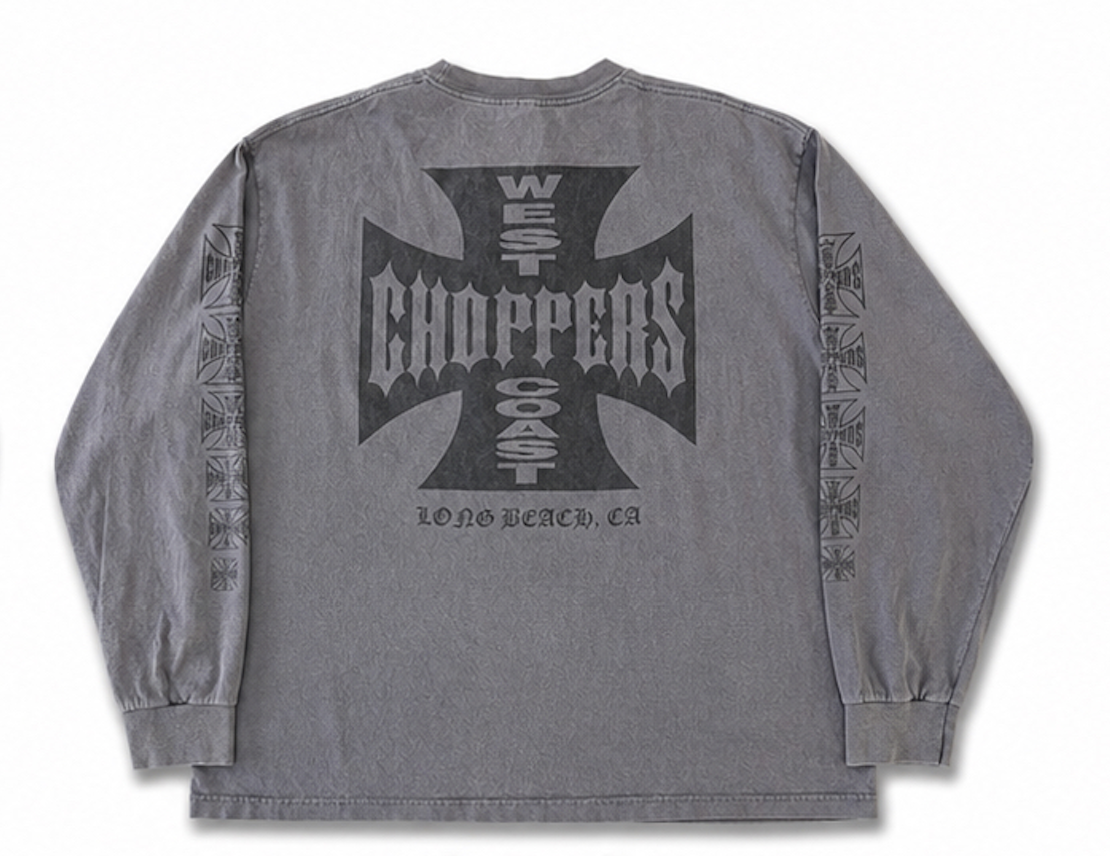 Product | Vintage West Coast Choppers Long Sleeve Dark Grey